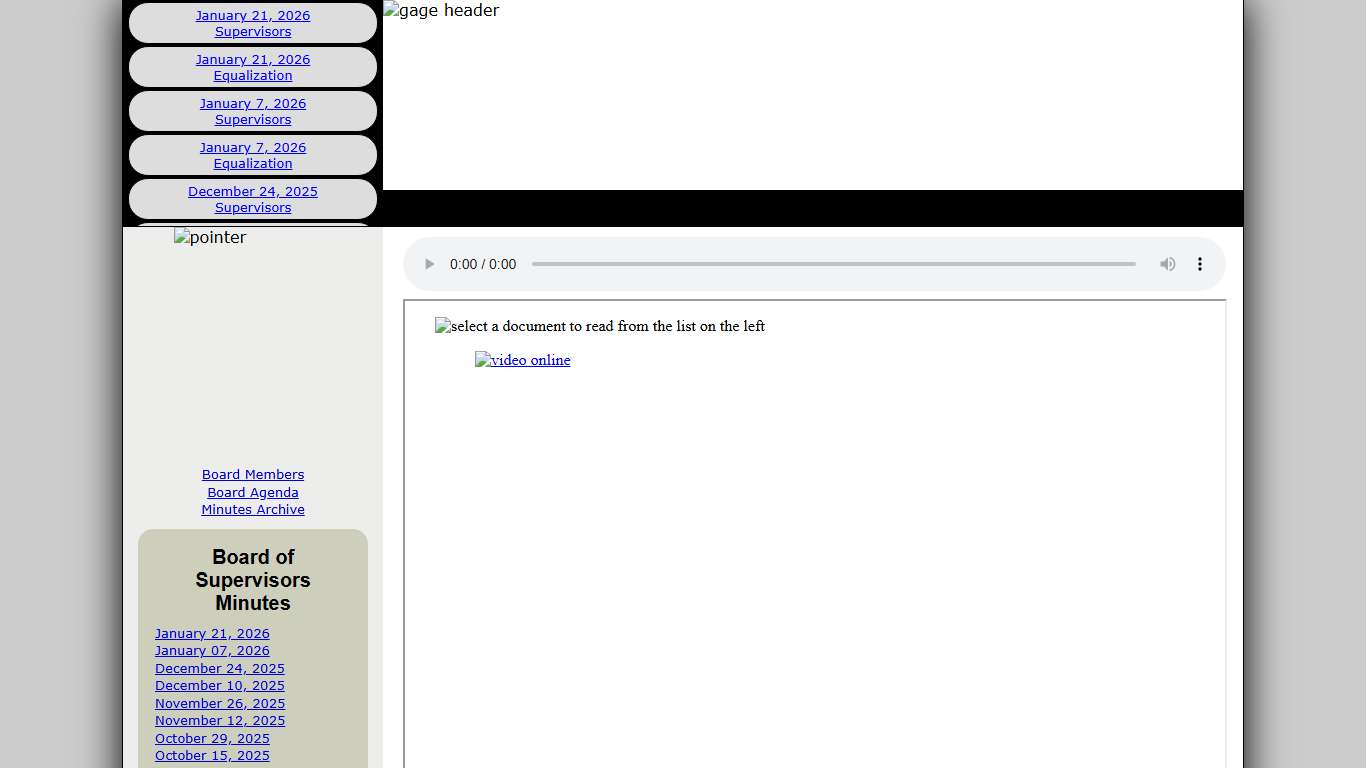 Gage County - Board of Supervisors Minutes